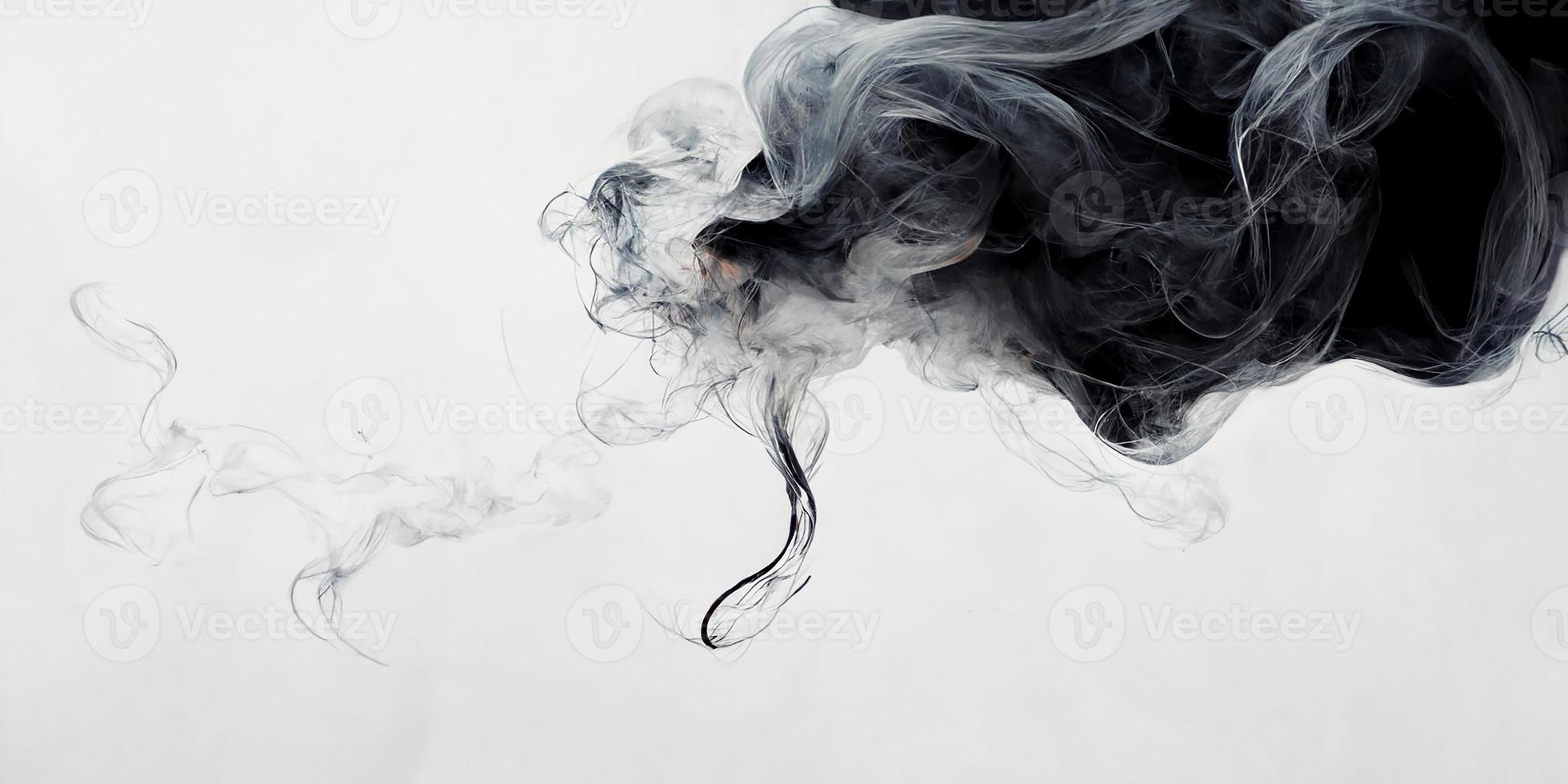 White background with smoke photo