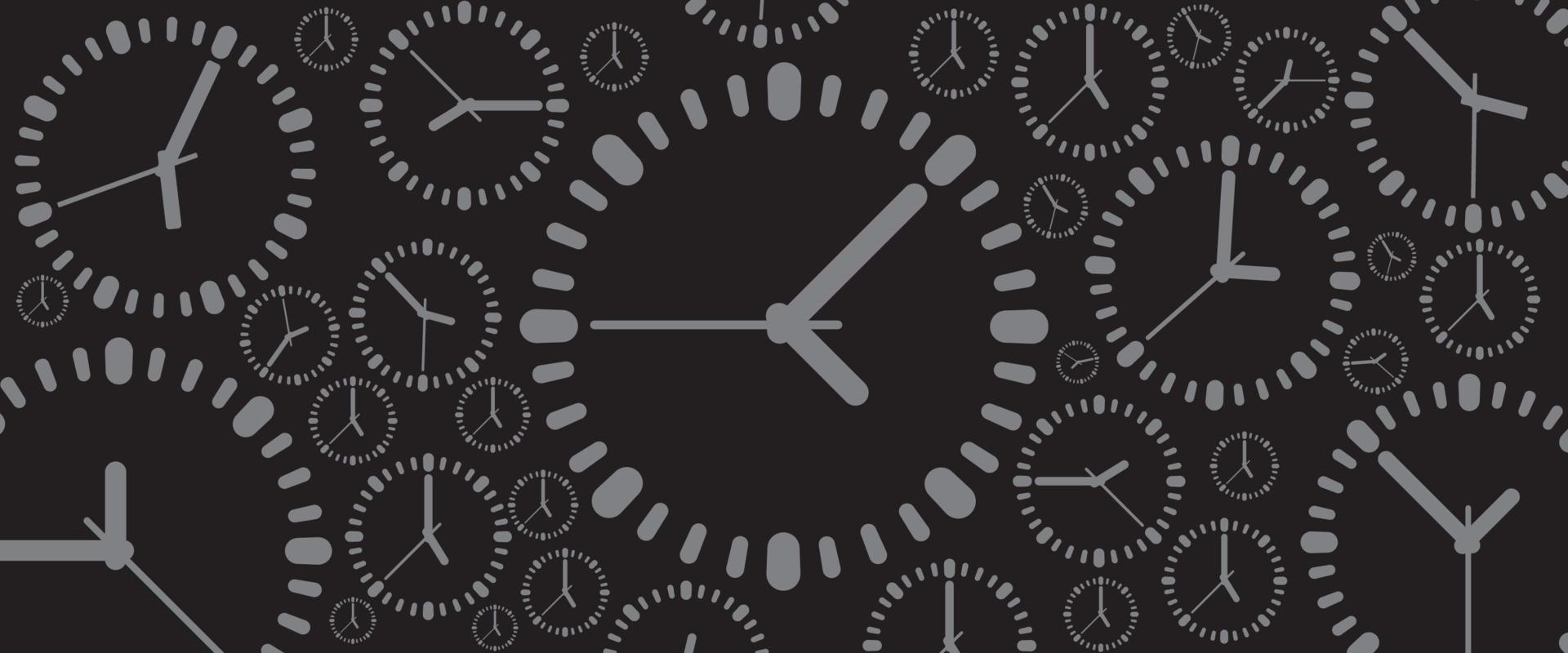 Time clock vector illustration design