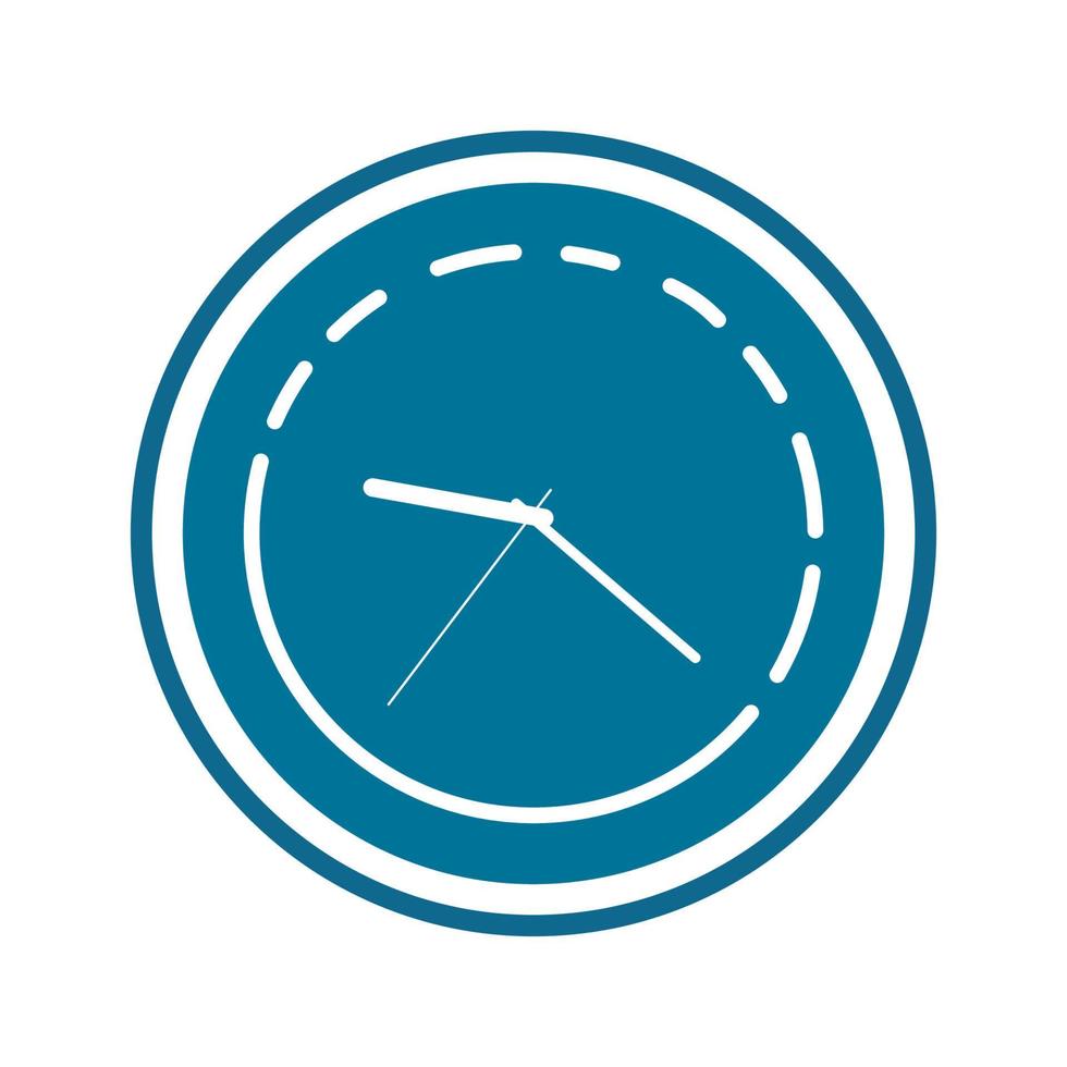 Time clock vector illustration design