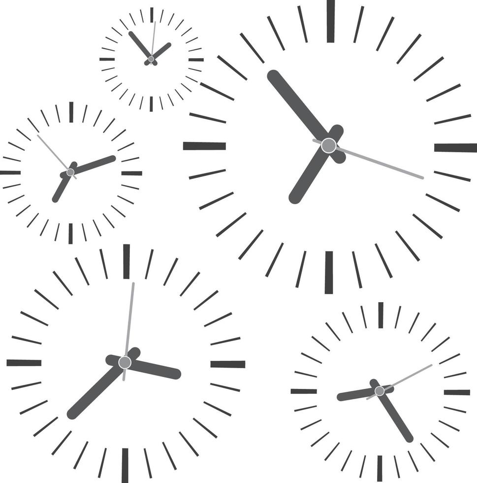 Time clock vector illustration design