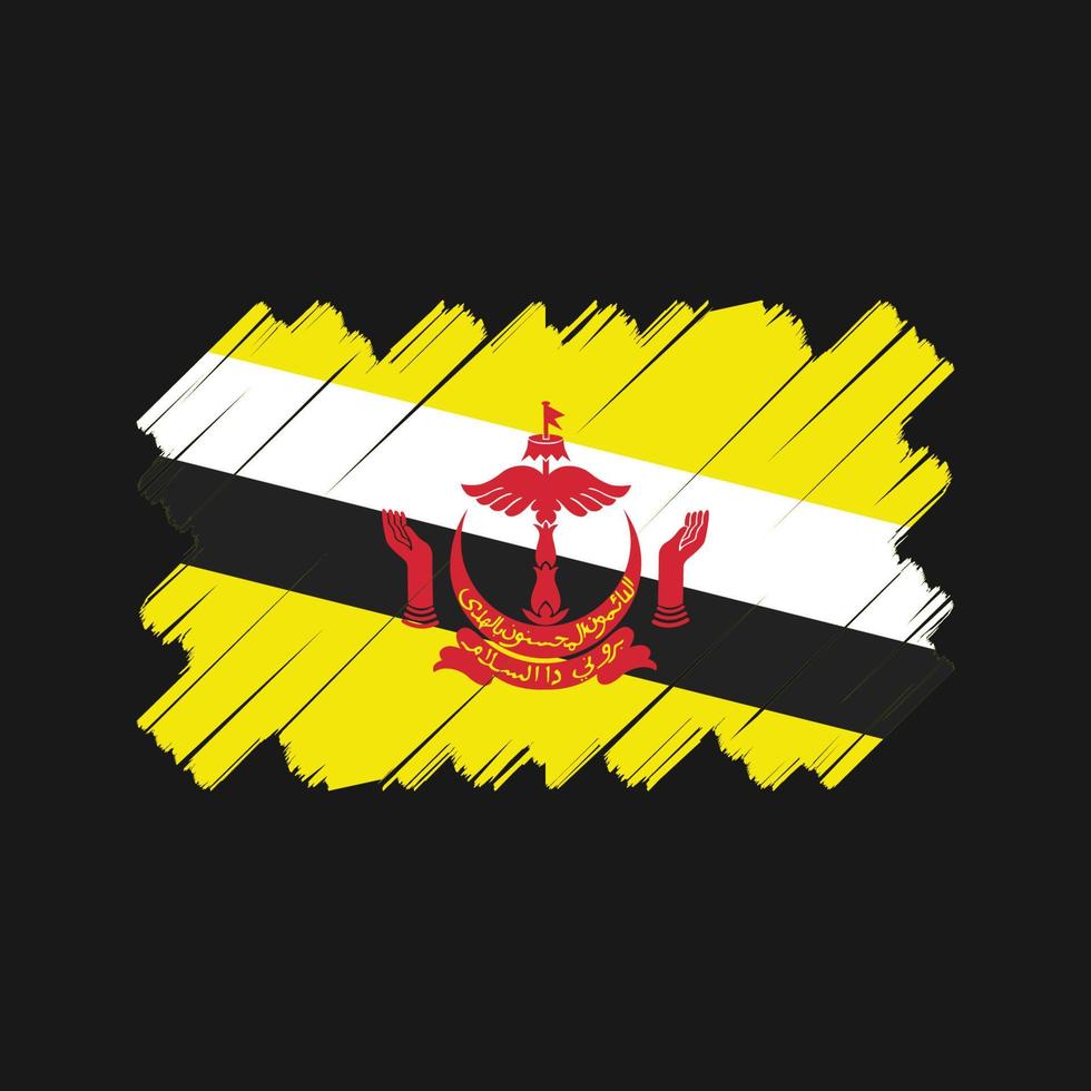 Brunei Flag Vector Design. National Flag