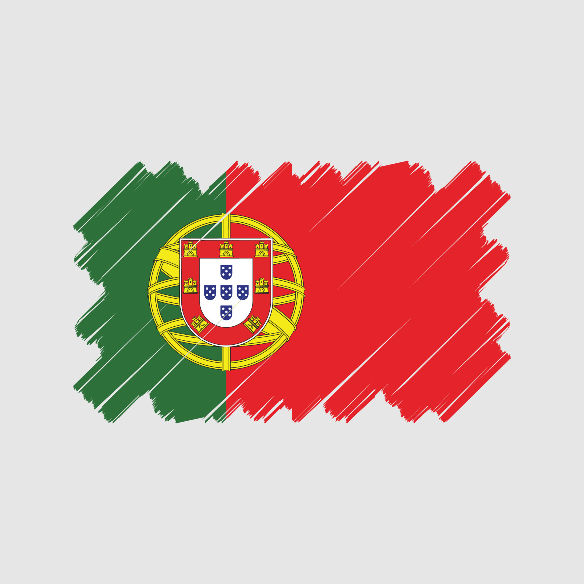 diseño vectorial de la bandera portuguesa. bandera nacional 11480635