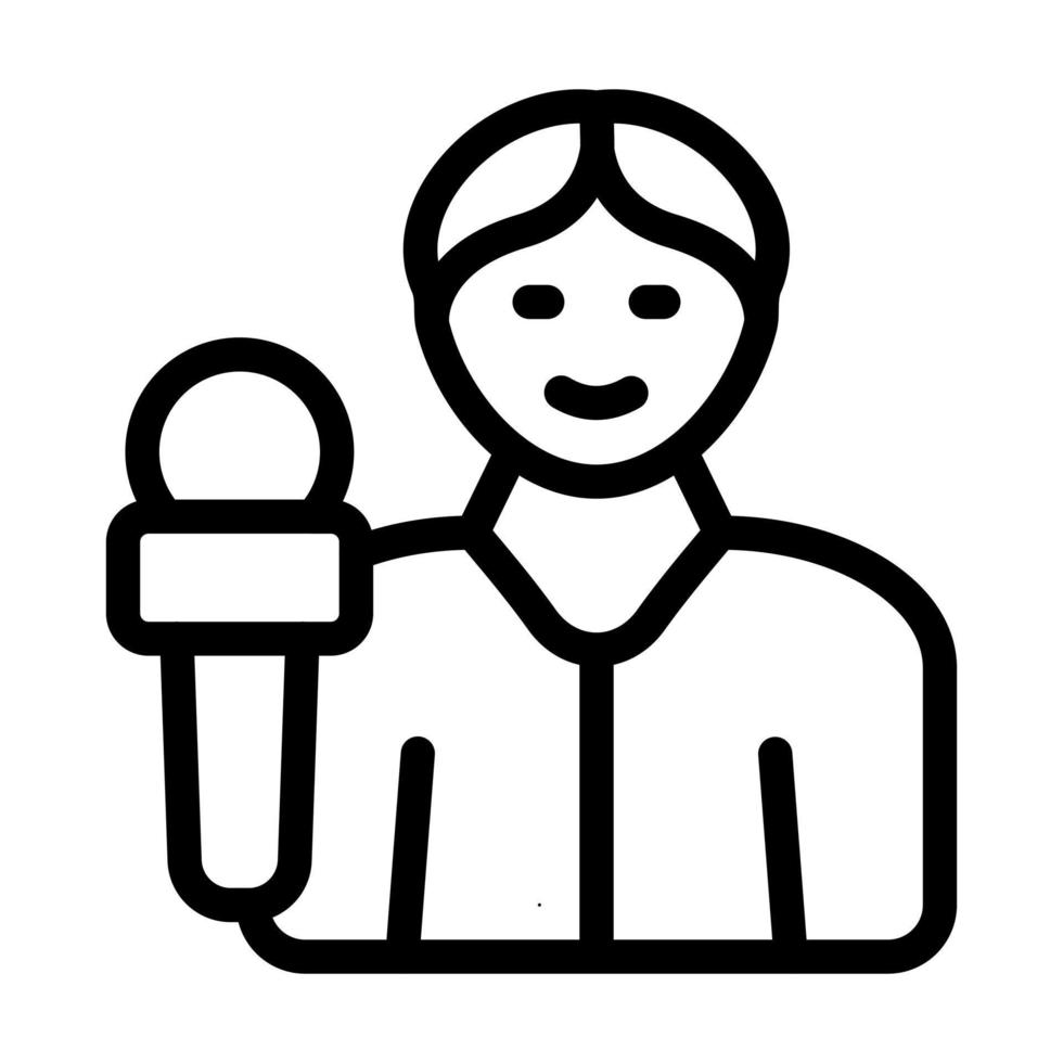 Reporter Icon Design vector