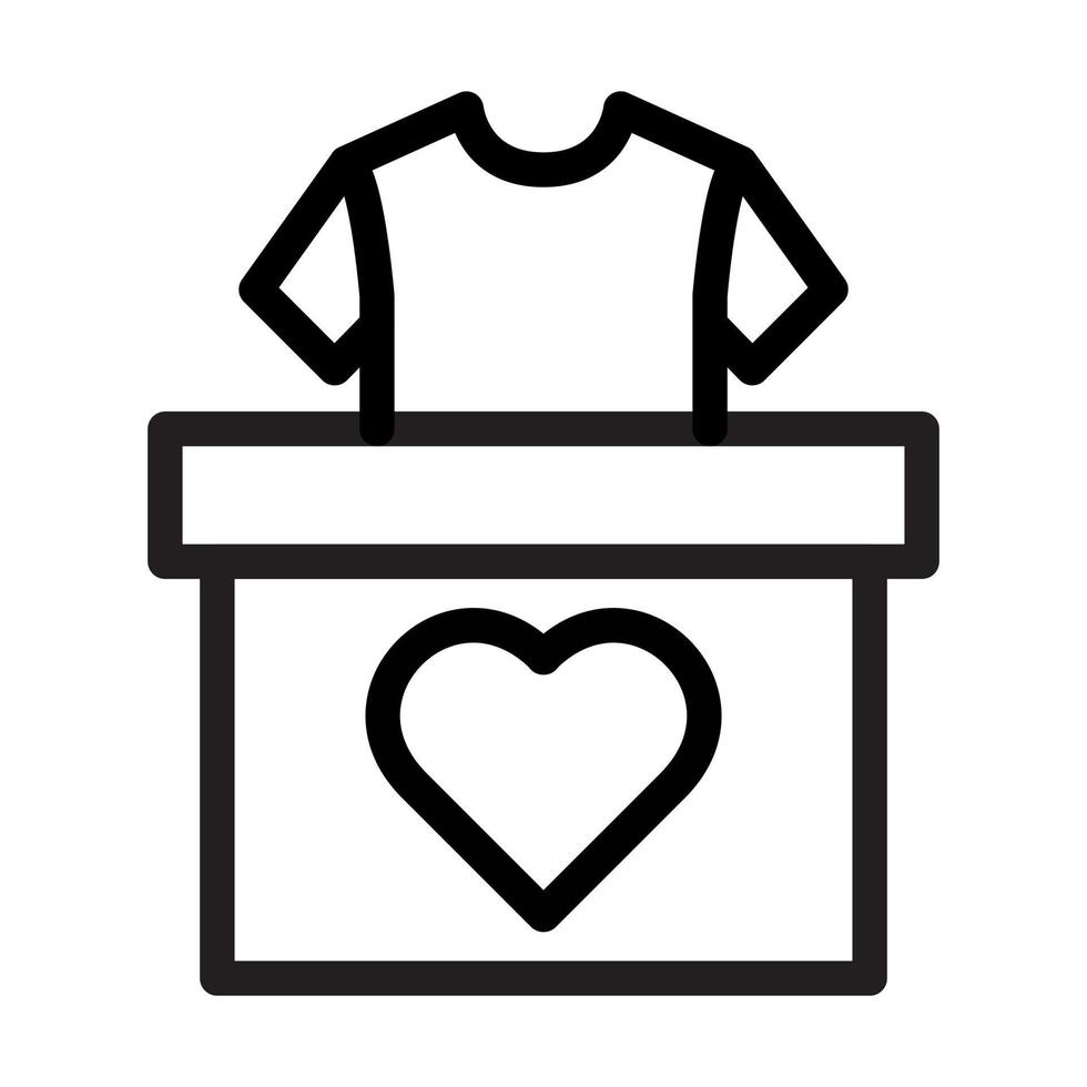 Clothes Donation Icon Design vector