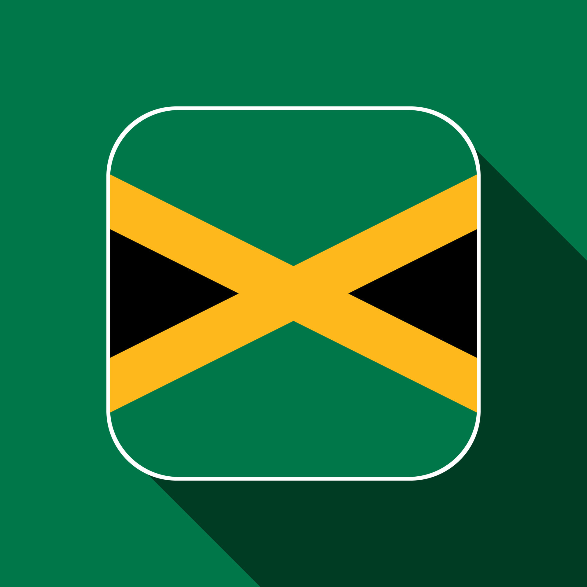 Jamaica flag, official colors. Vector illustration. 11480784 Vector Art