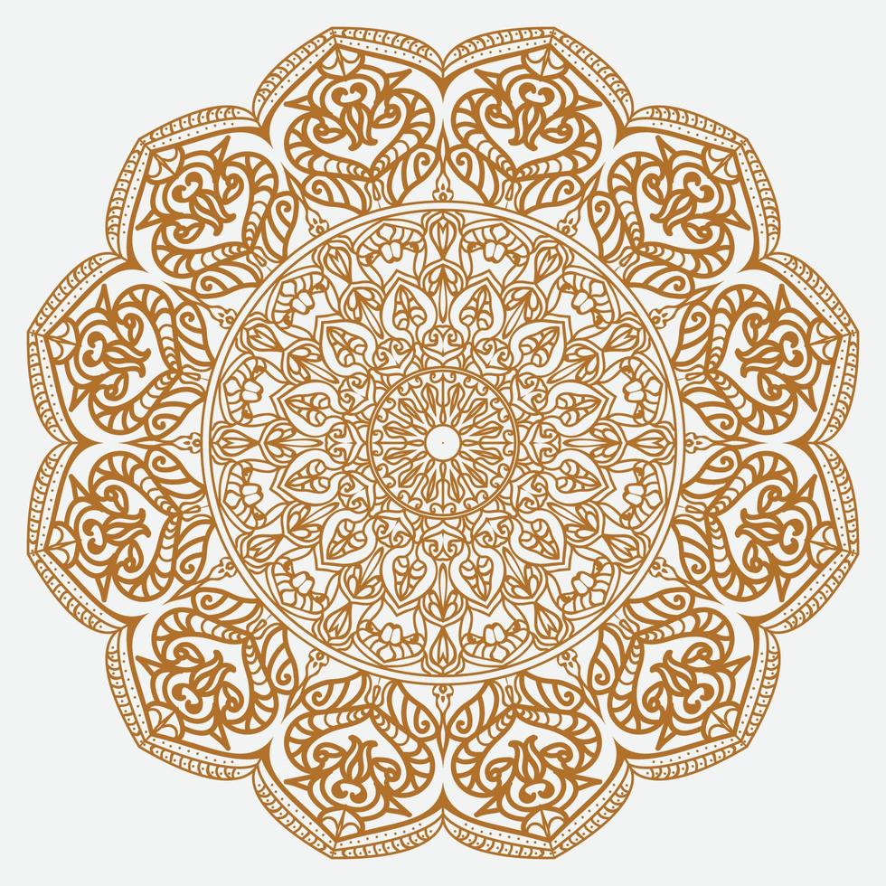 Fondo de diseño de mandala ornamental de lujo vector