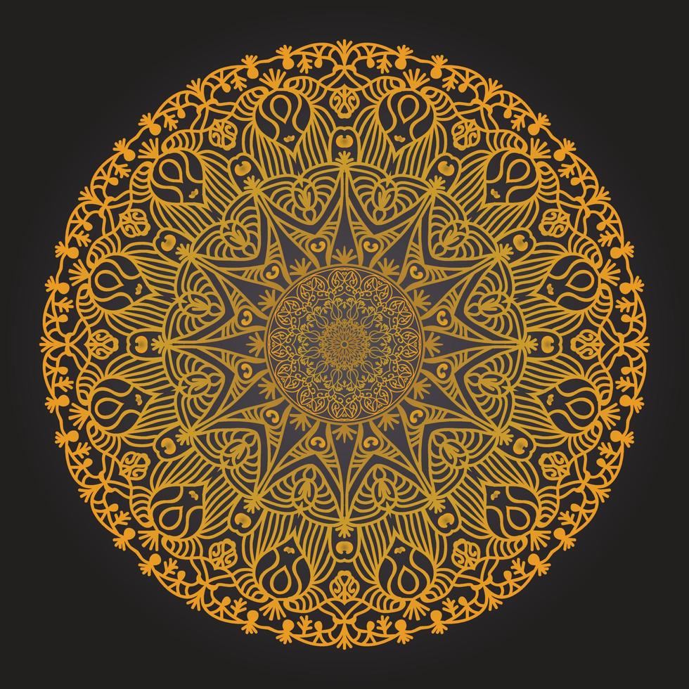 Luxury ornamental mandala design background vector