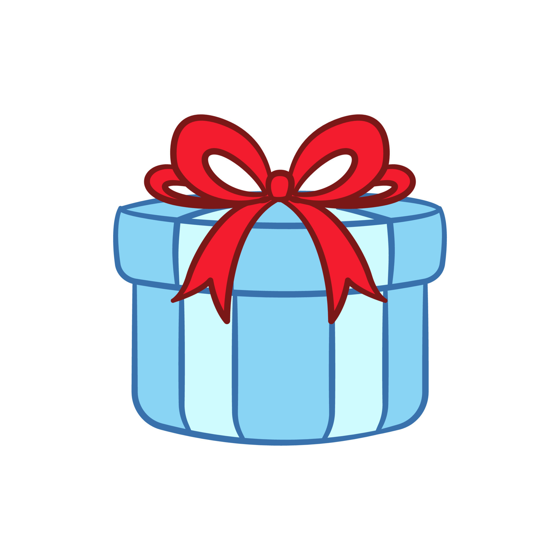 Round gift box with bow cartoon. Christmas or birthday present illustration. 11481086 Vector Art at Vecteezy Round gift box with bow cartoon. Christmas or birthday present illustration. 11481086 Vector Art at Vecteezy