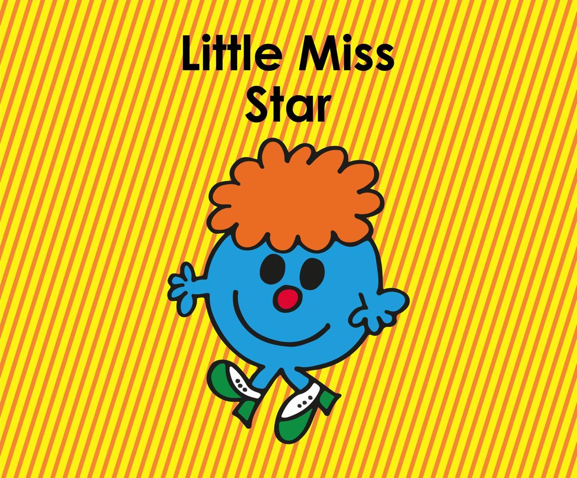 little miss star graphic design vector illustration