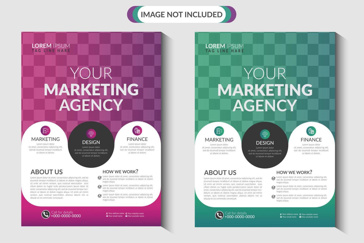 MARKETING FLYER DESIGN vector