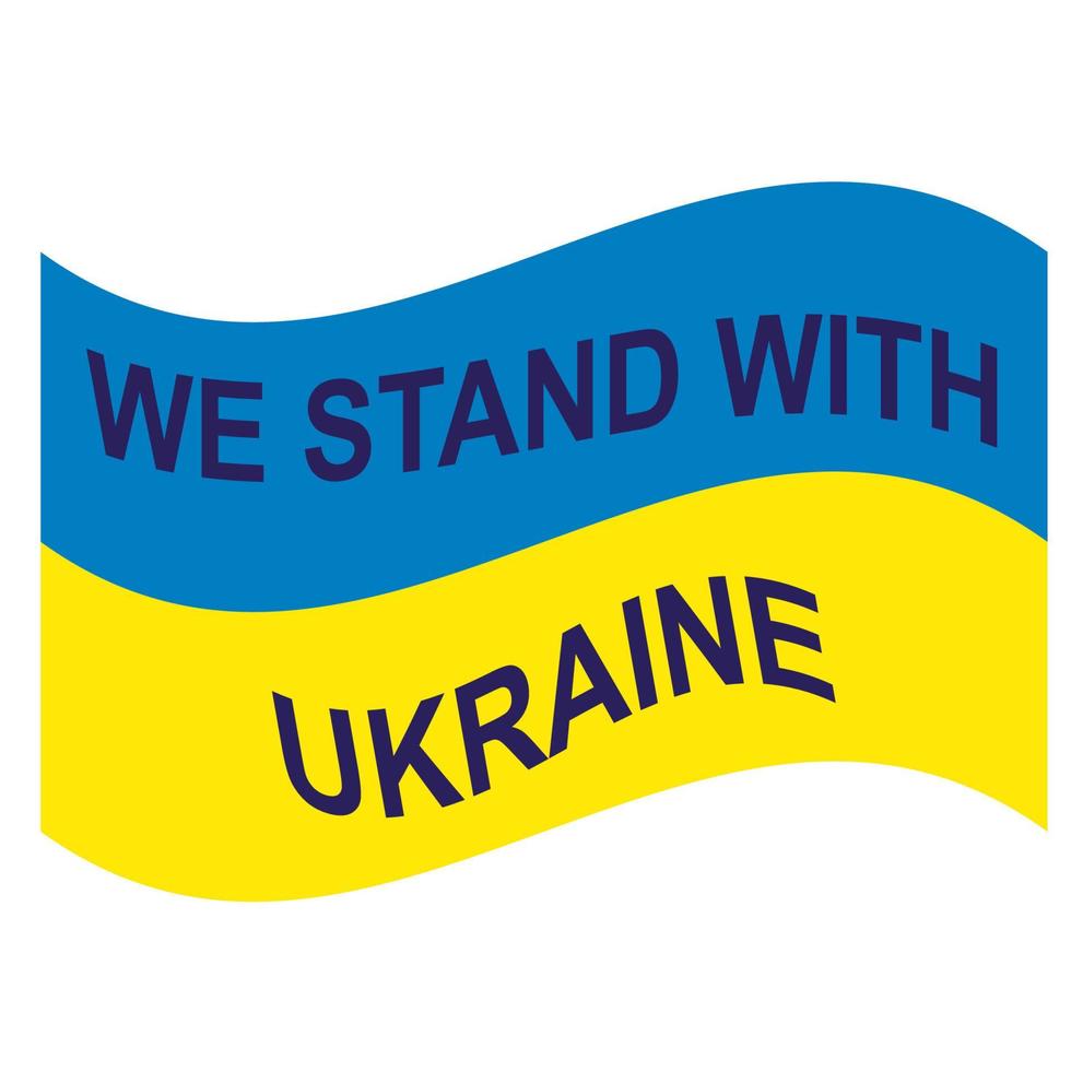 no hay guerra en ucrania. el concepto de la crisis militar ucraniana y rusa, el conflicto entre ucrania y rusia. apoyo de letras, orar, superpoder, paz vector