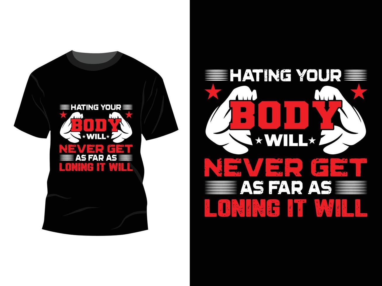 Fitness T-Shirt Design Vector
