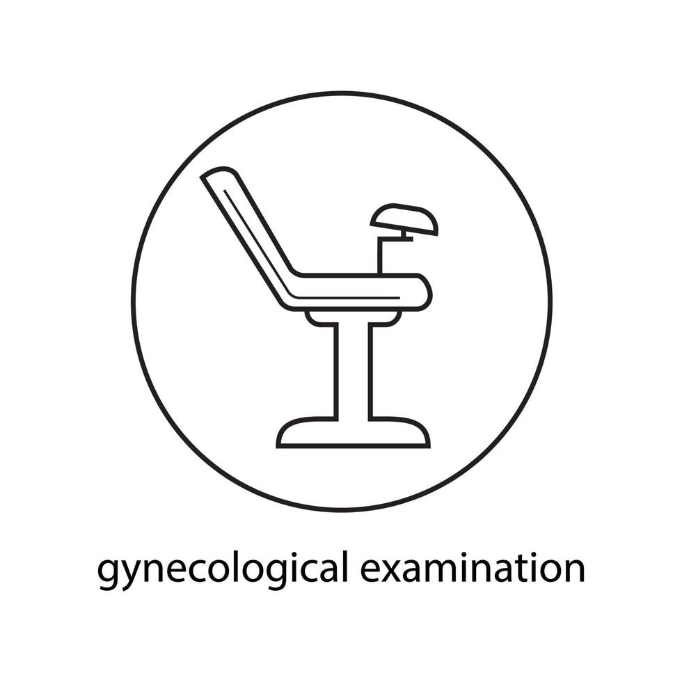 icon gynecological chair vector