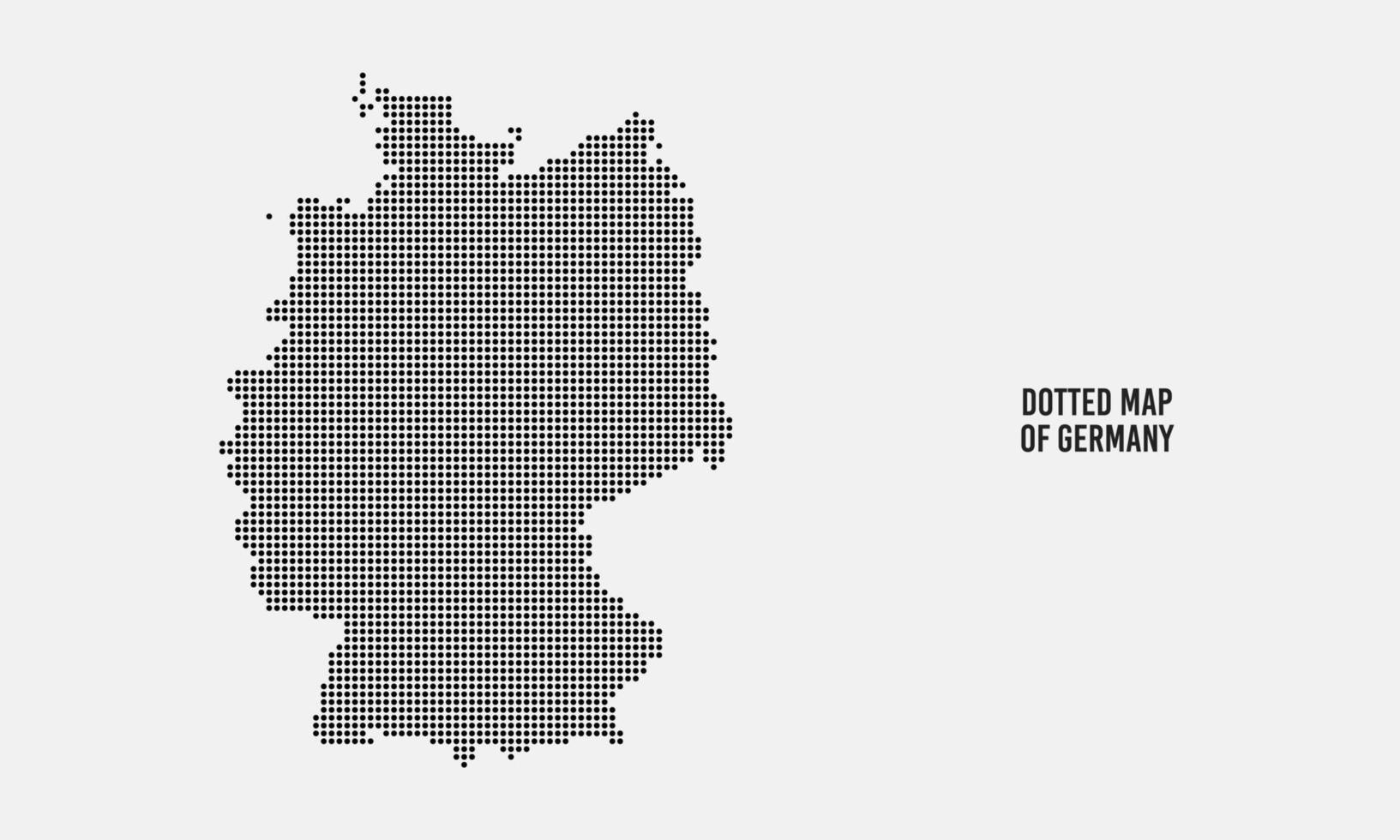 Dotted Flag Map of Germany Vector Illustration with Light Background