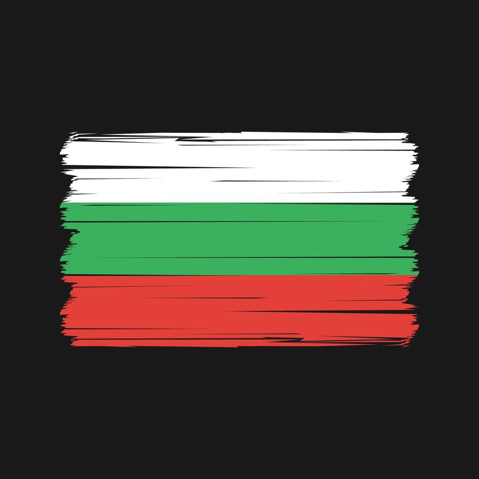 vector de la bandera de bulgaria. bandera nacional Vectores