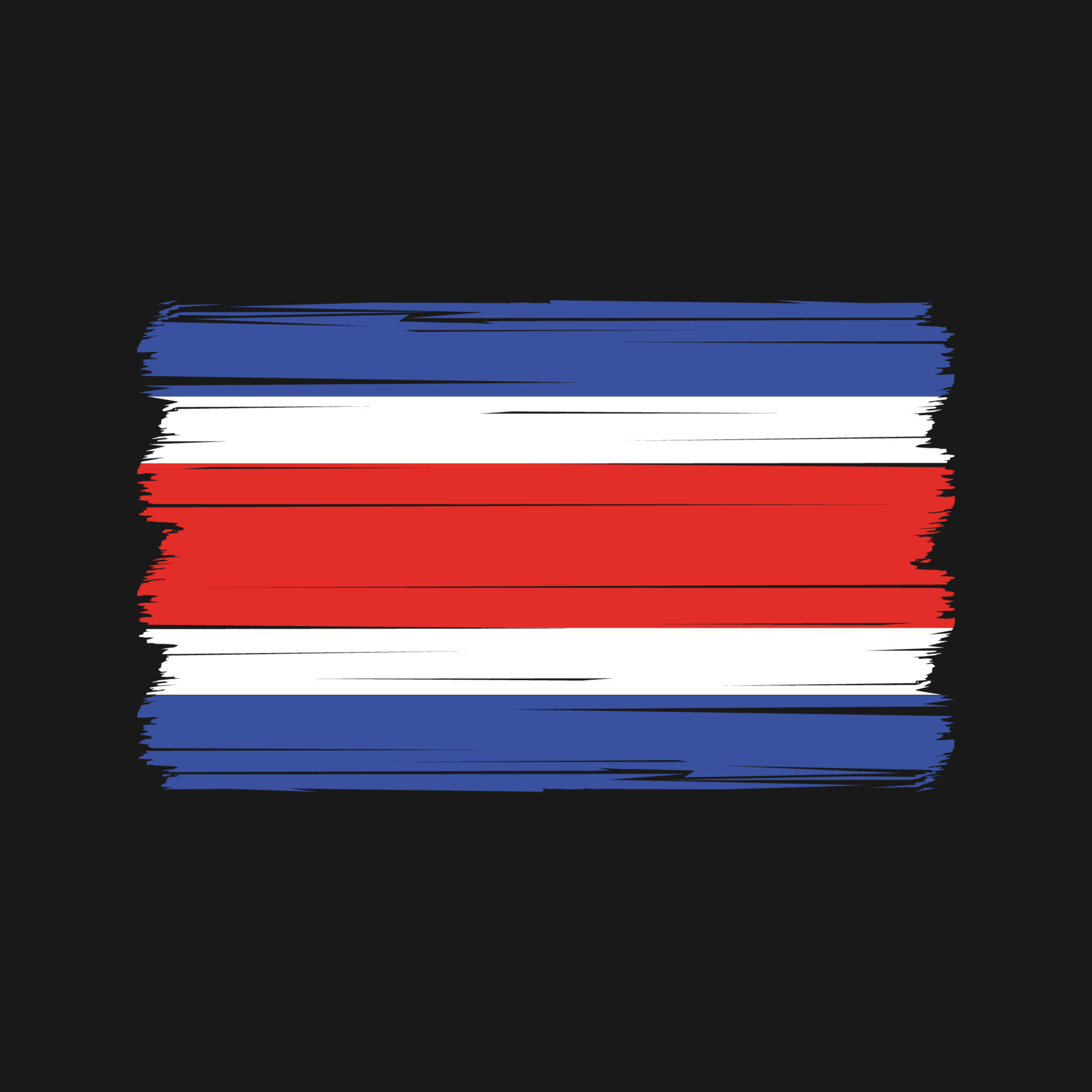 Costa Rica Flag Vector. National Flag Vector 11481673 Vector Art at