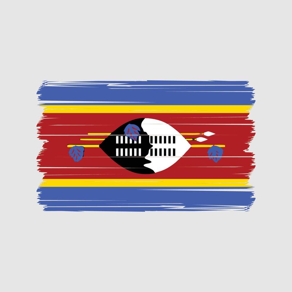 Swaziland Flag Vector. National Flag Vector