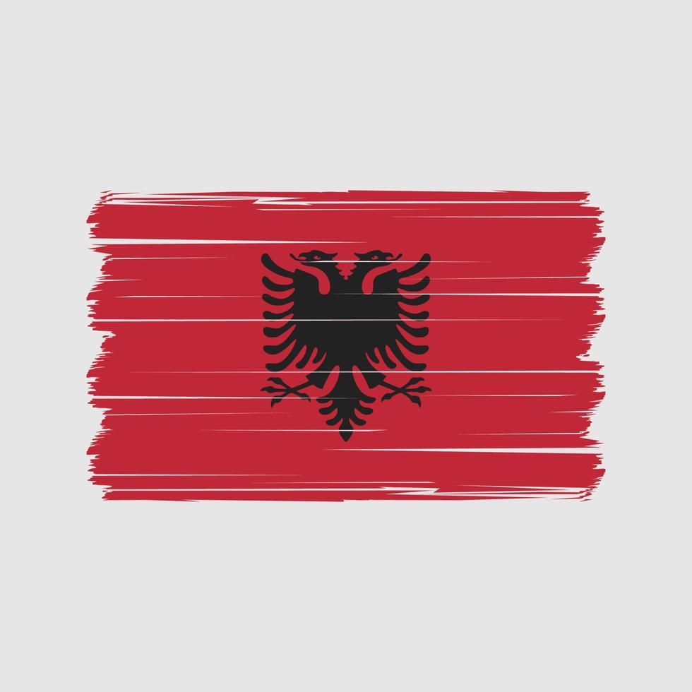 vector de la bandera de albania. bandera nacional Vectores