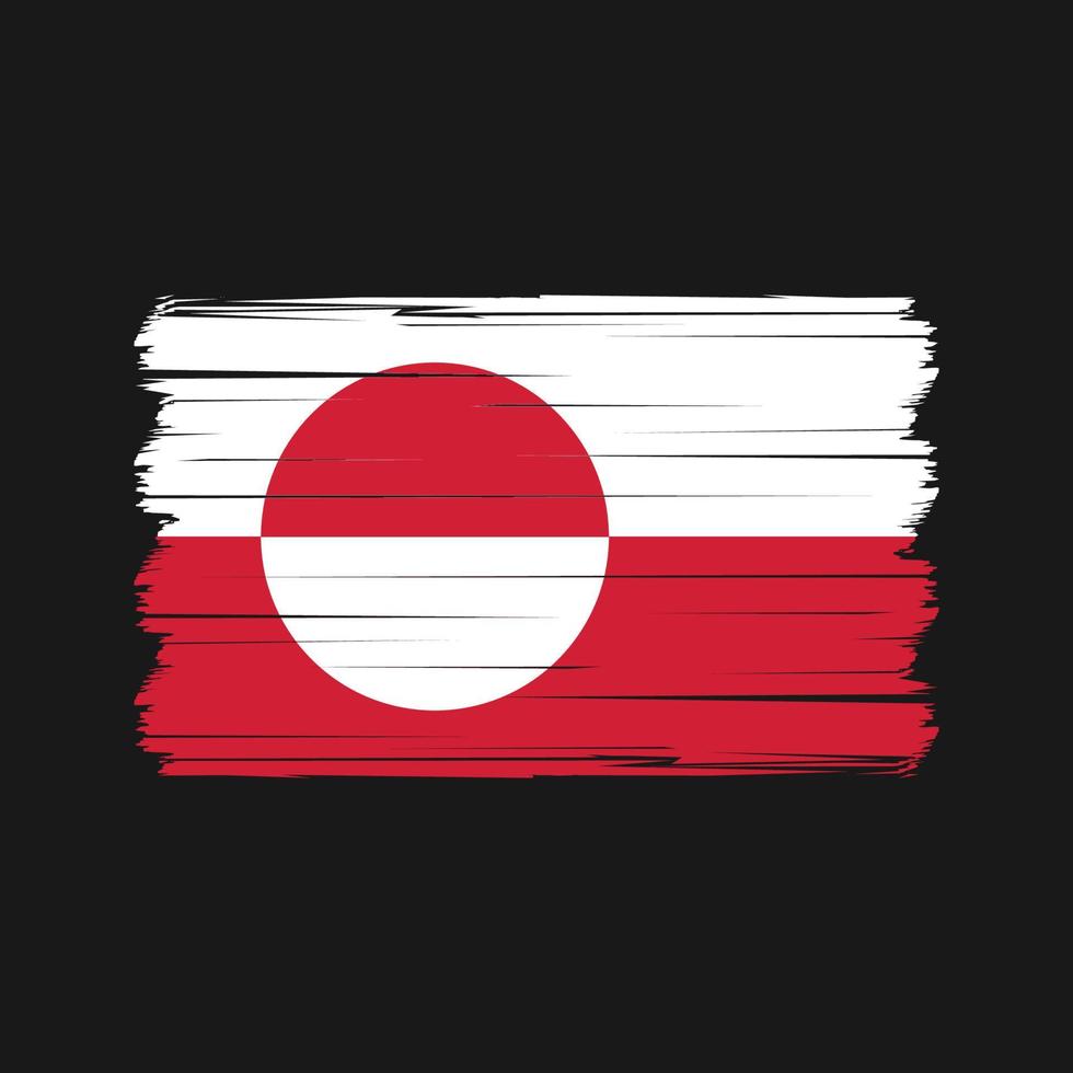 vector de bandera de groenlandia. bandera nacional Vectores
