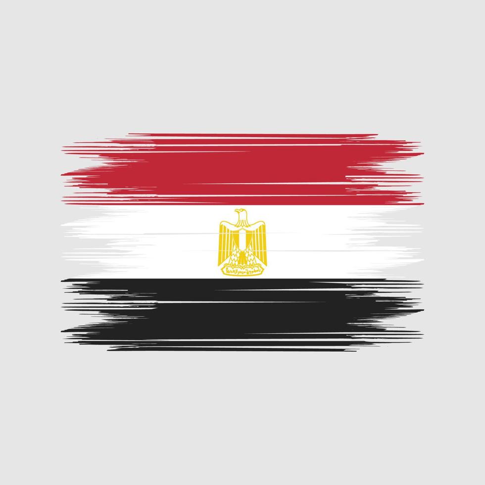 Egypt Flag Brush Vector. National Flag Brush Vector