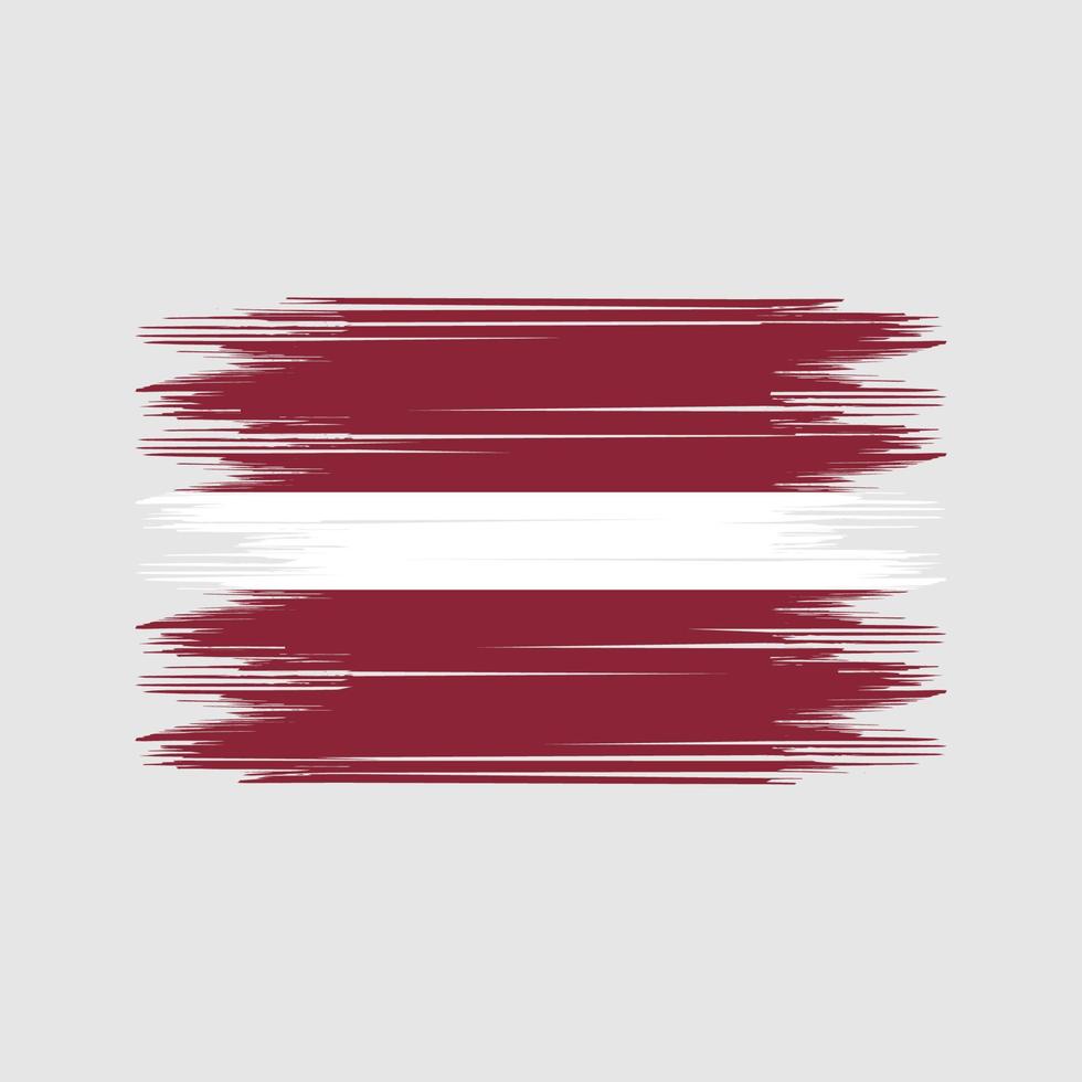 Latvia Flag Brush Vector. National Flag Brush Vector