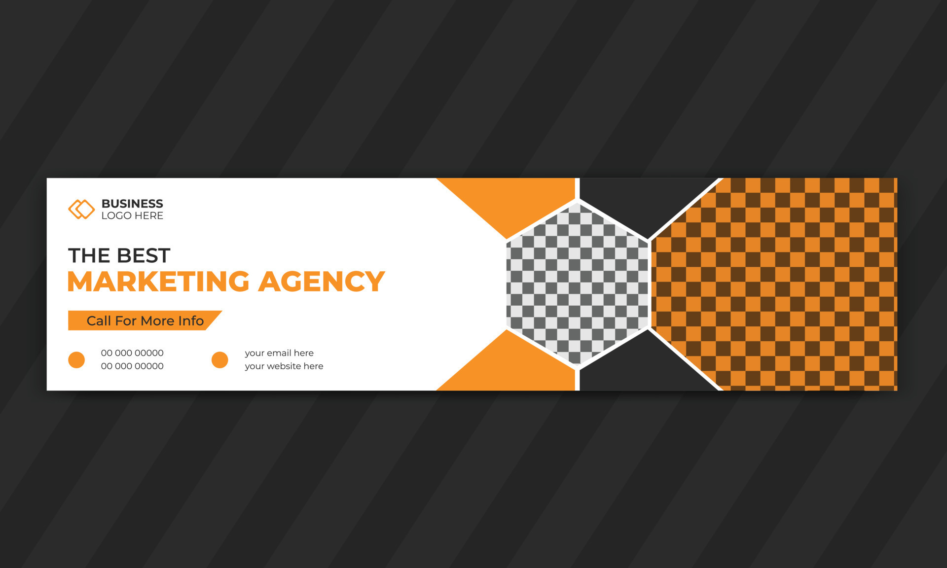 Digital marketing corporate linkedin banner or social media cover