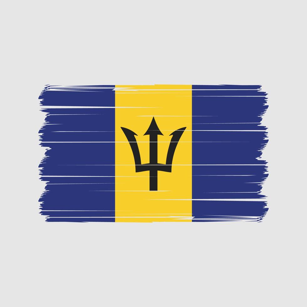 vector de la bandera de barbados. bandera nacional Vectores