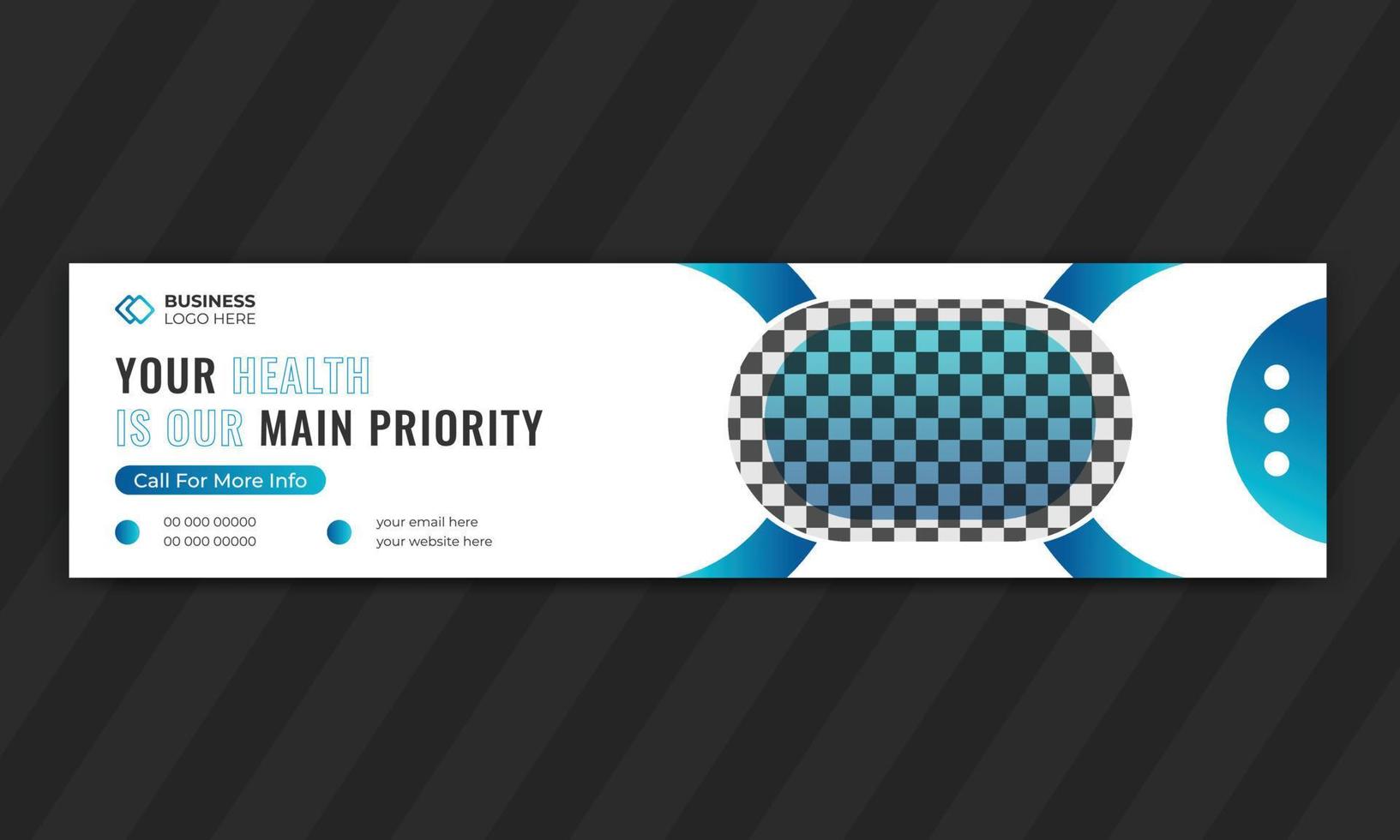 Portada de Linkedin de color degradado y plantilla de diseño de banner