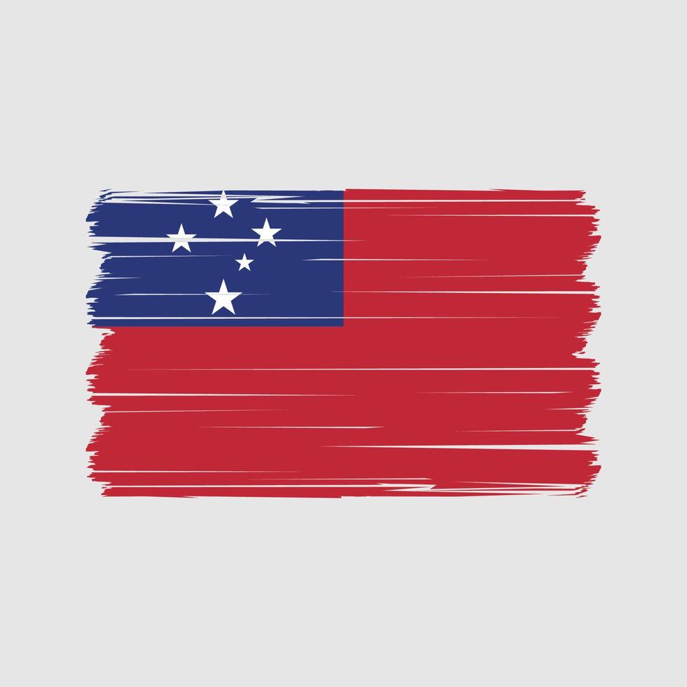 vector de la bandera de samoa. bandera nacional Vectores