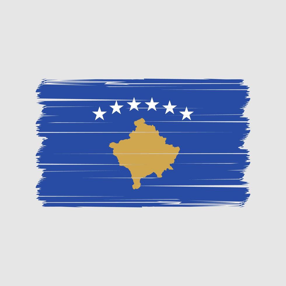 vector de la bandera de kosovo. bandera nacional Vectores