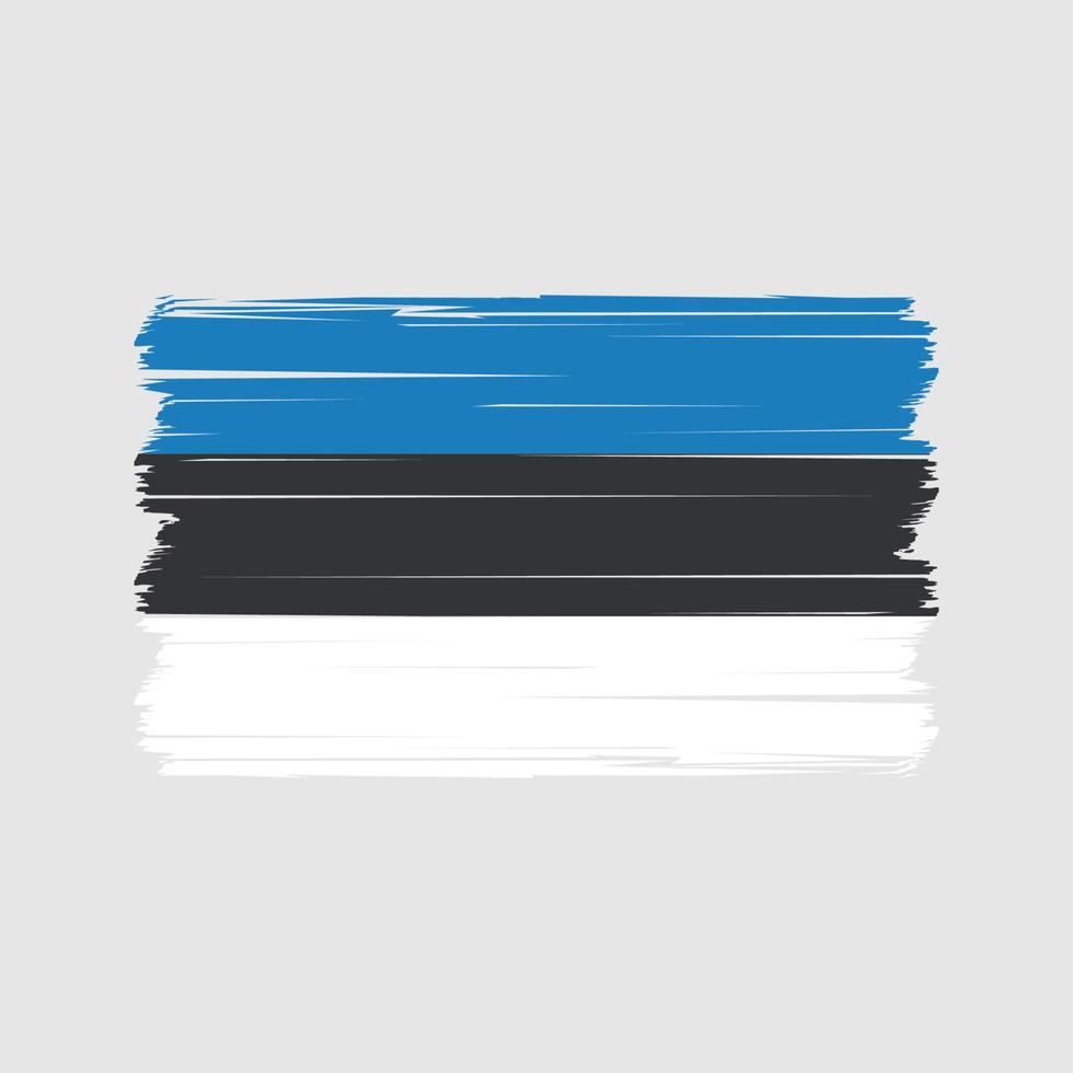 vector de la bandera de estonia. bandera nacional Vectores