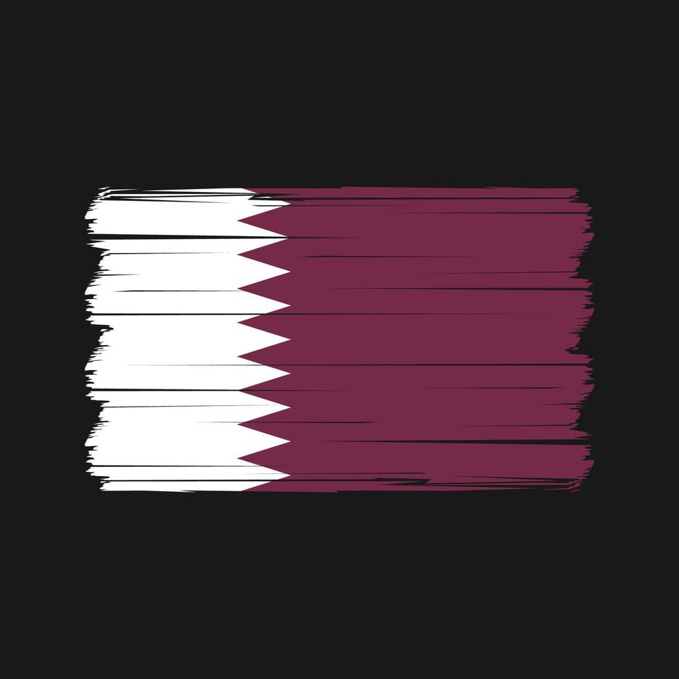 vector de la bandera de qatar. bandera nacional Vectores