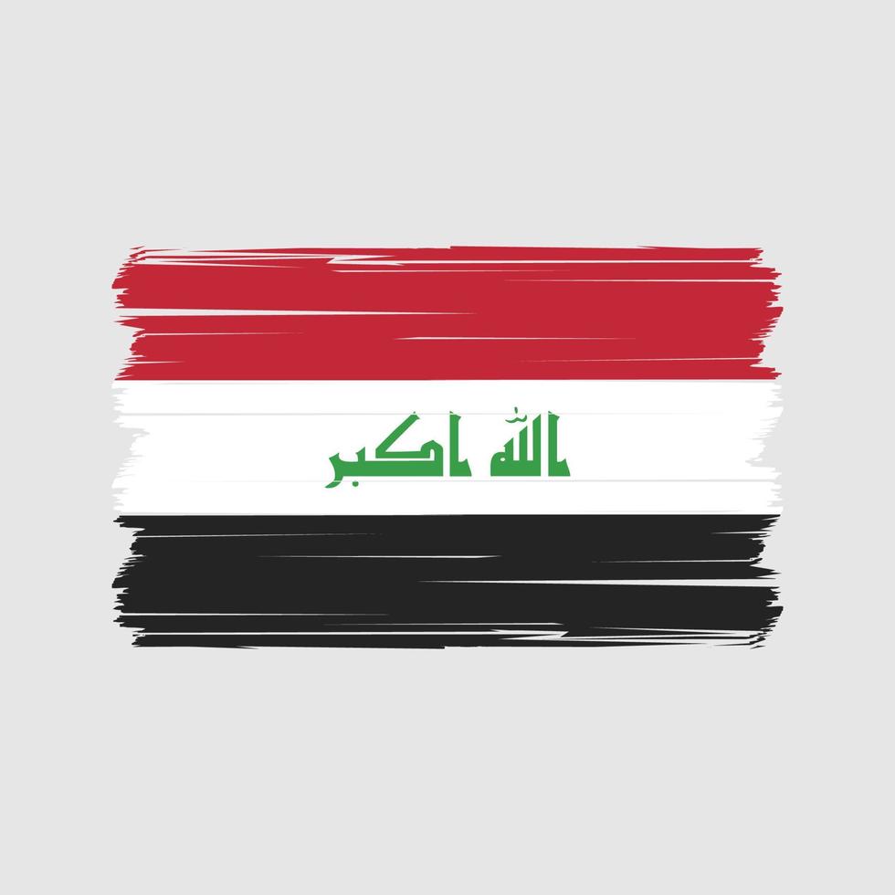 vector de la bandera de irak. bandera nacional Vectores