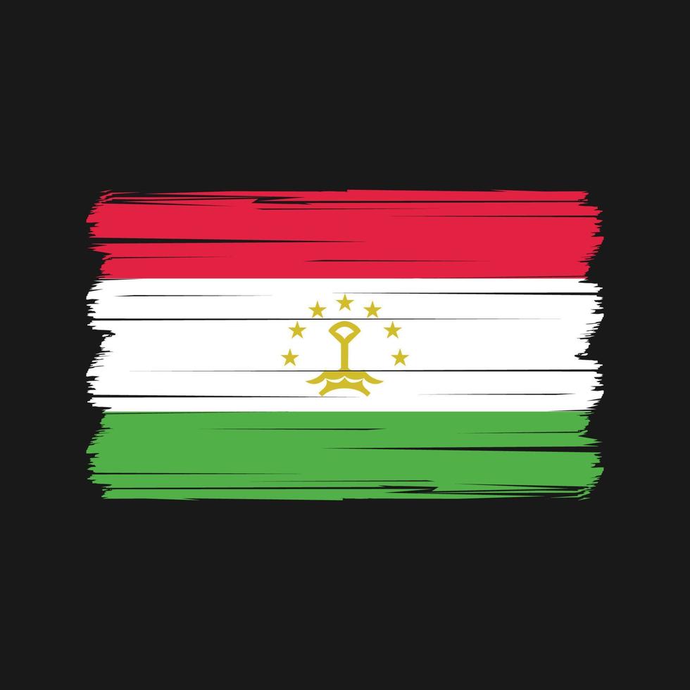 Tajikistan Flag Vector. National Flag Vector