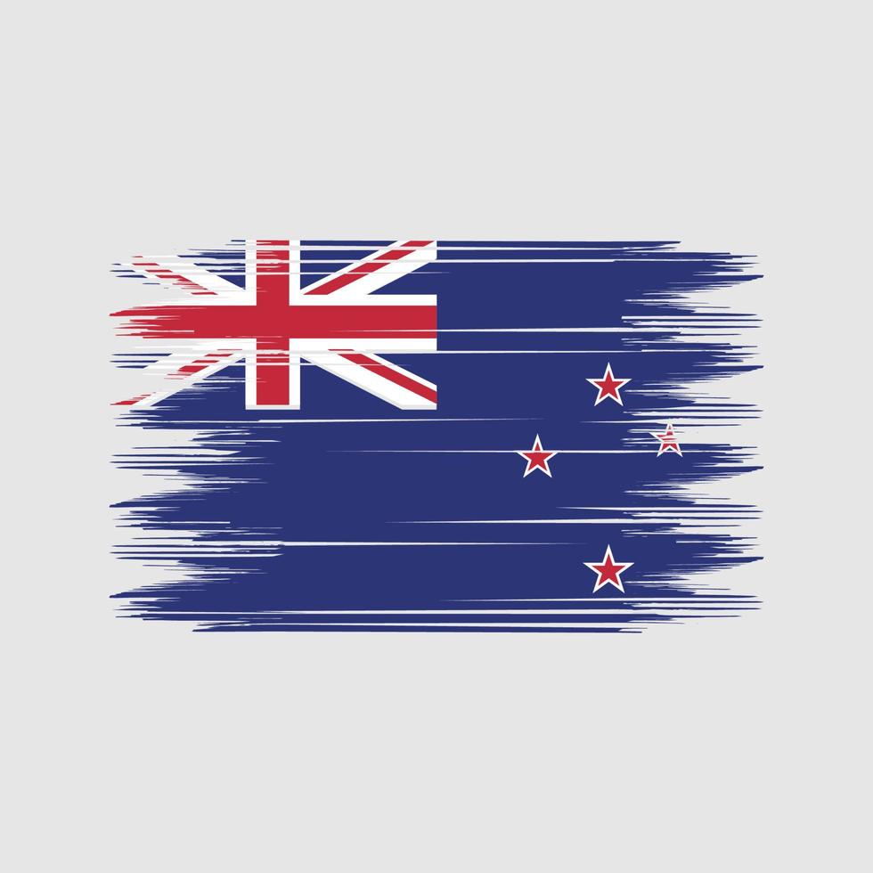 New Zealand Flag Brush Vector. National Flag Brush Vector