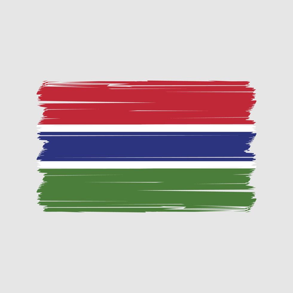 Gambia Flag Vector. National Flag Vector