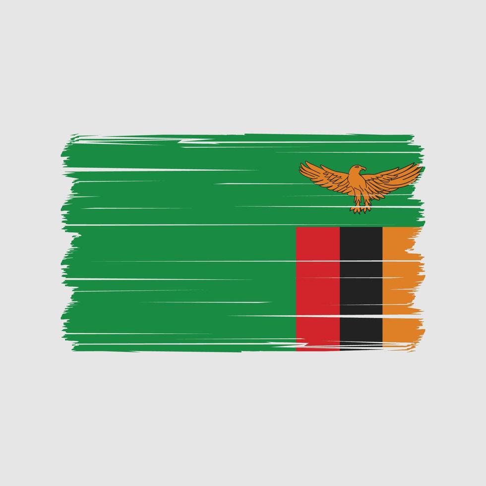 Zambia Flag Vector. National Flag Vector