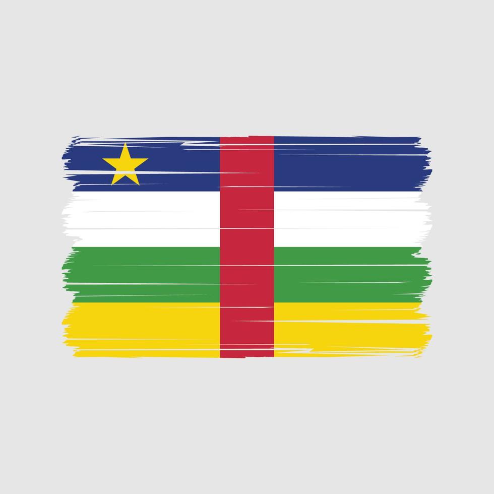 vector de bandera centroafricana. bandera nacional Vectores