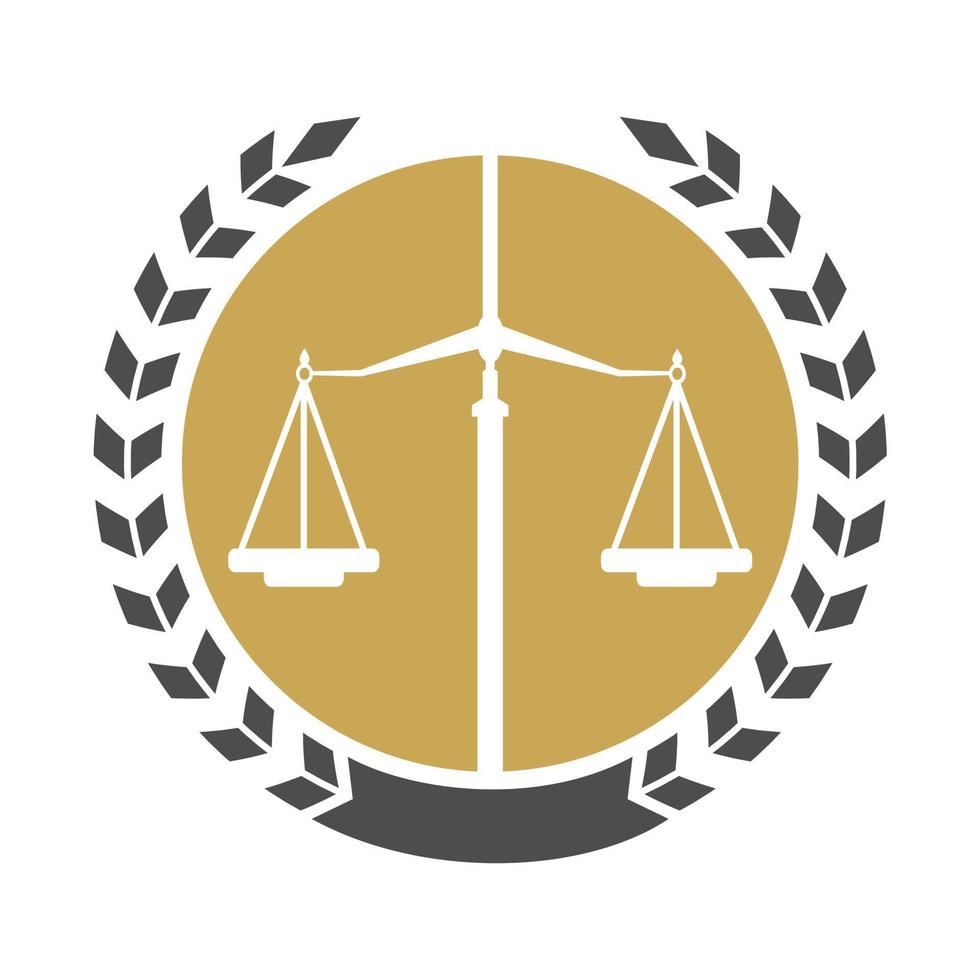 Law Balance And Attorney Monogram Logo Design. Balance logo design related to attorney, law firm or lawyers. vector