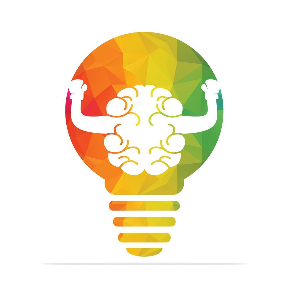 Bulb lamp Boxing brain logo concept design. technical boxing brain logo vector design.