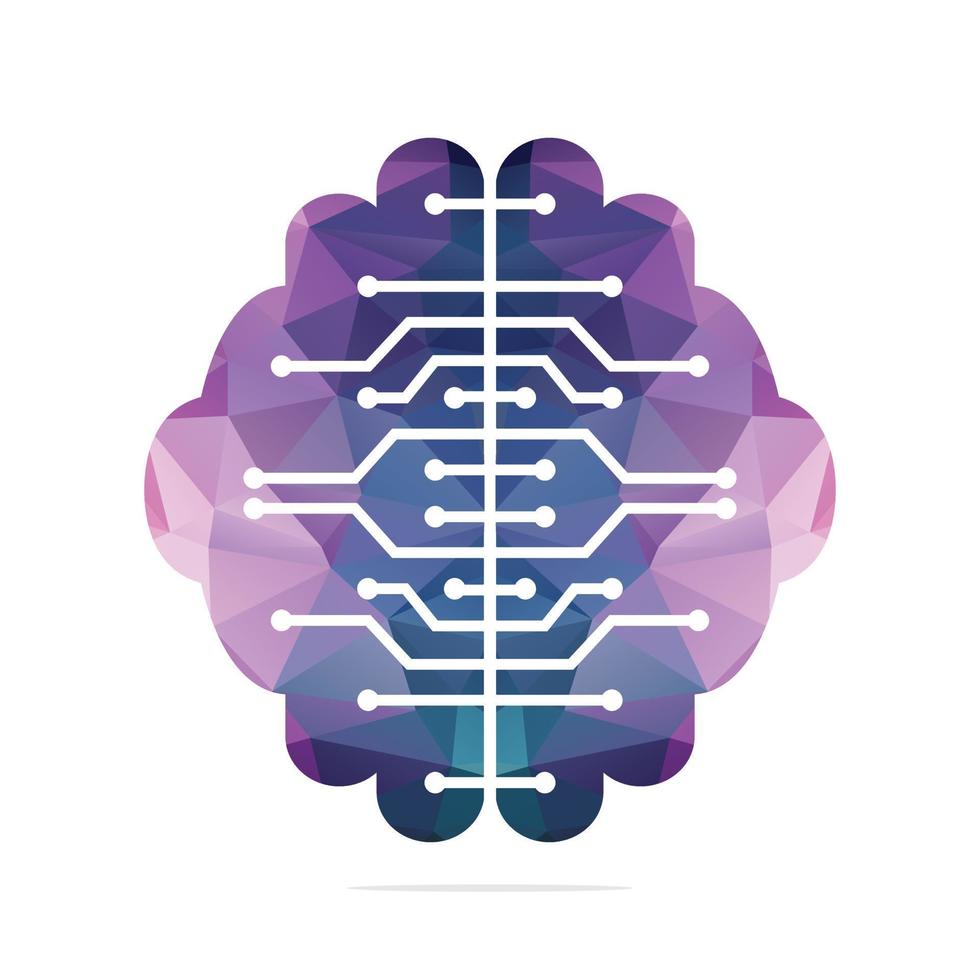 Think idea concept. Brainstorm power thinking brain Logotype icon. vector