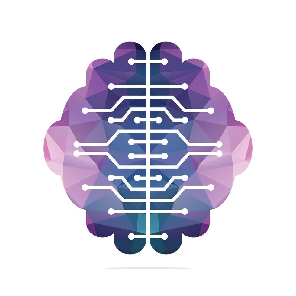 Think idea concept. Brainstorm power thinking brain Logotype icon. vector