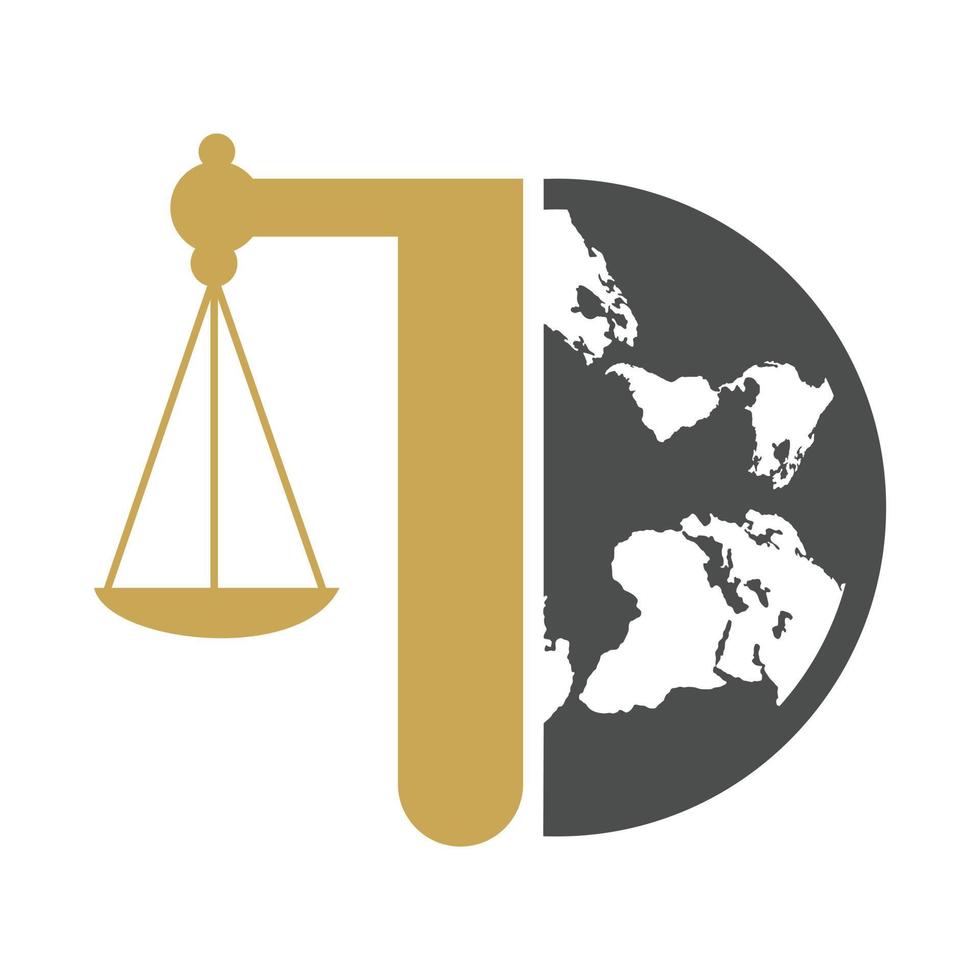 Law Balance And Attorney Monogram Logo Design. Balance logo design related to attorney, law firm or lawyers. vector