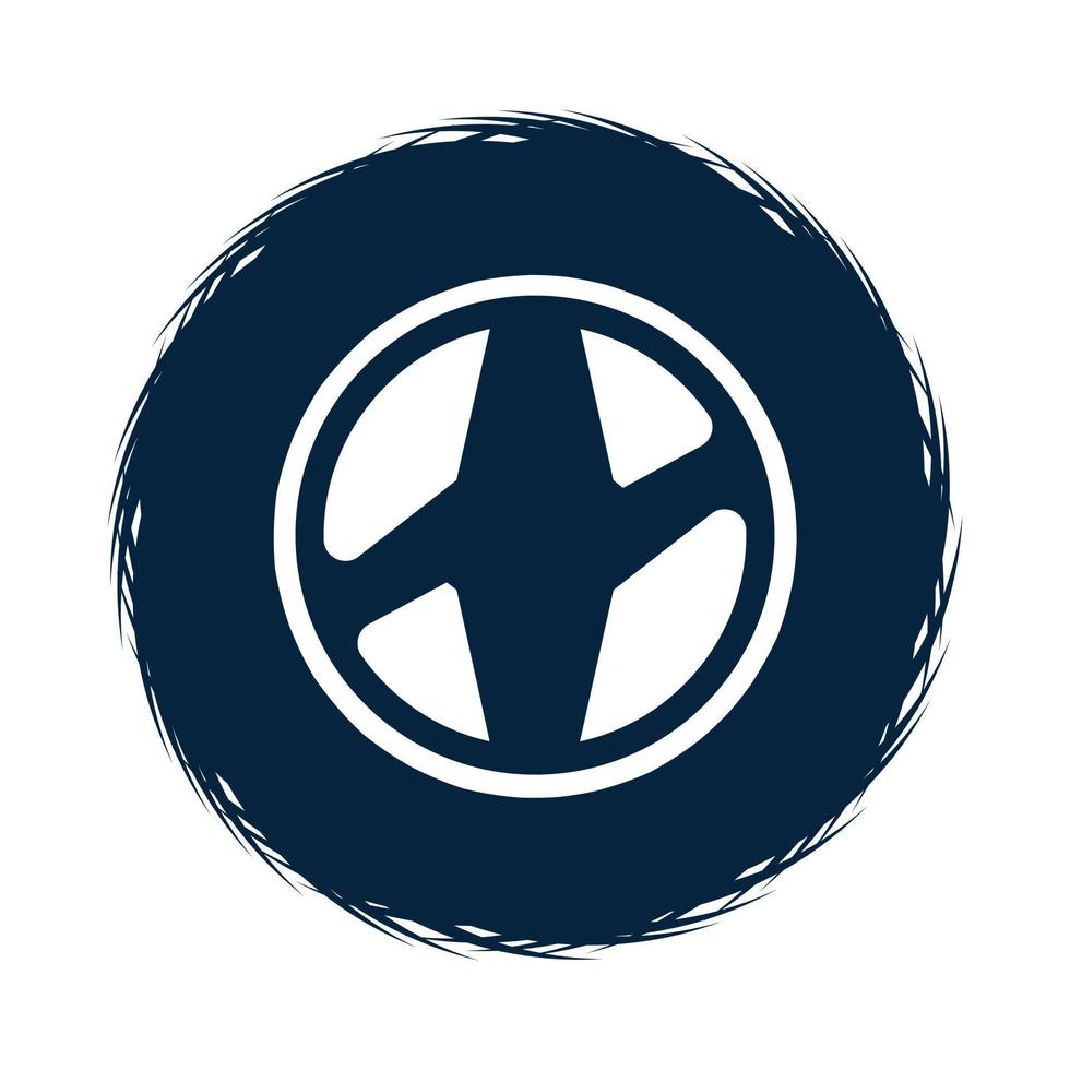 diseño del logotipo vectorial de la empresa de neumáticos o de la tienda de neumáticos. nuevo concepto de logotipo de neumático simple. vector