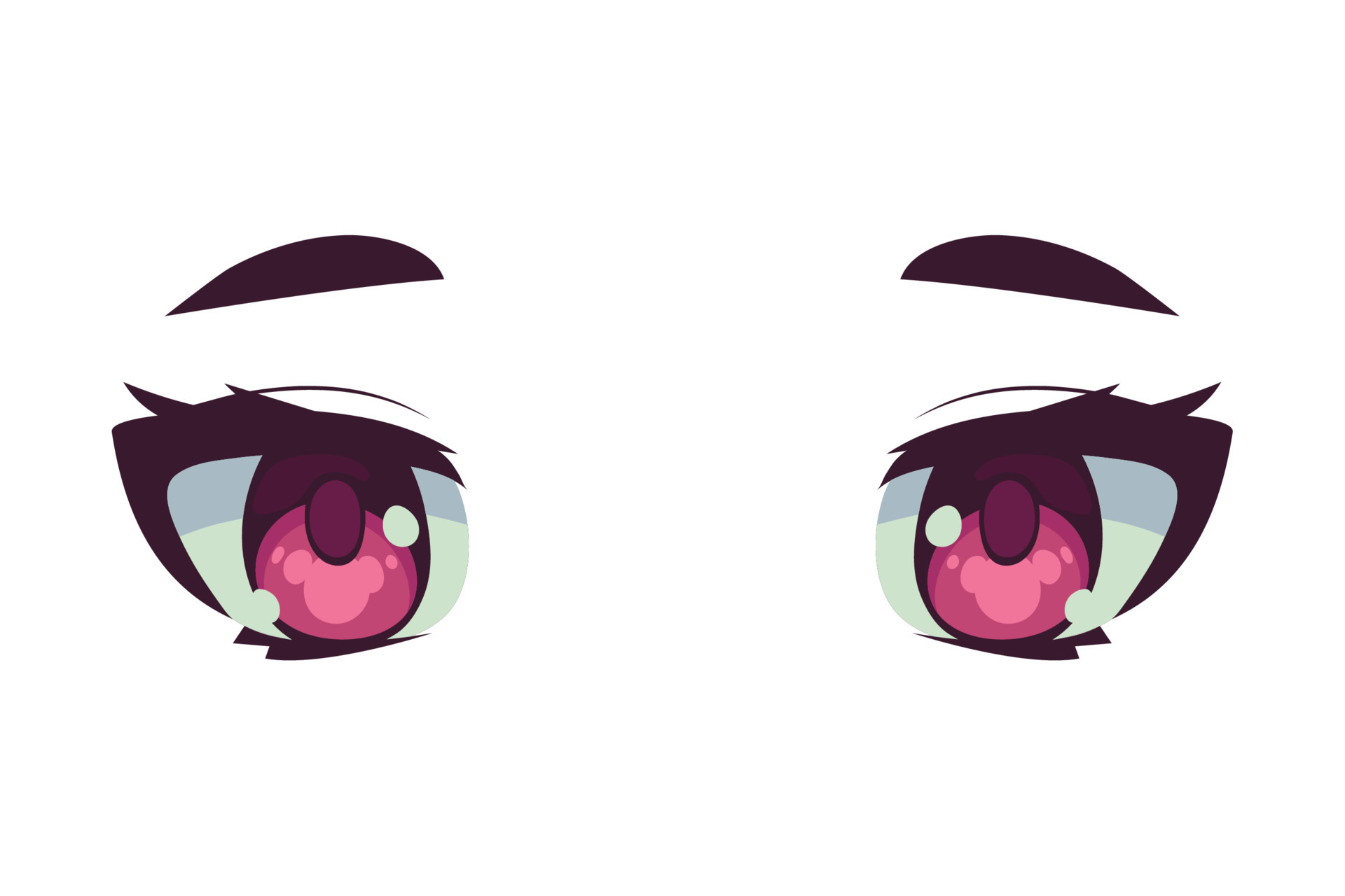 anime female eyes 11482876 Vector Art at Vecteezy