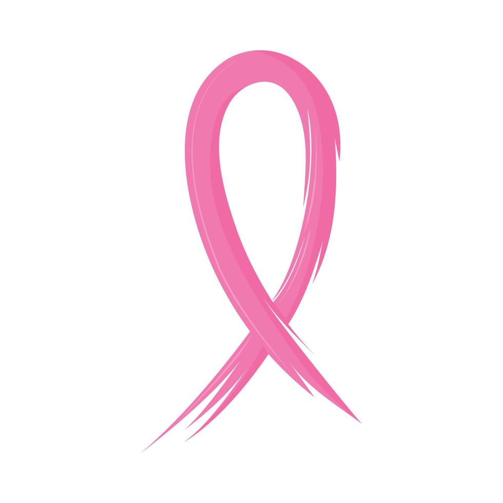 breast cancer painting ribbon vector