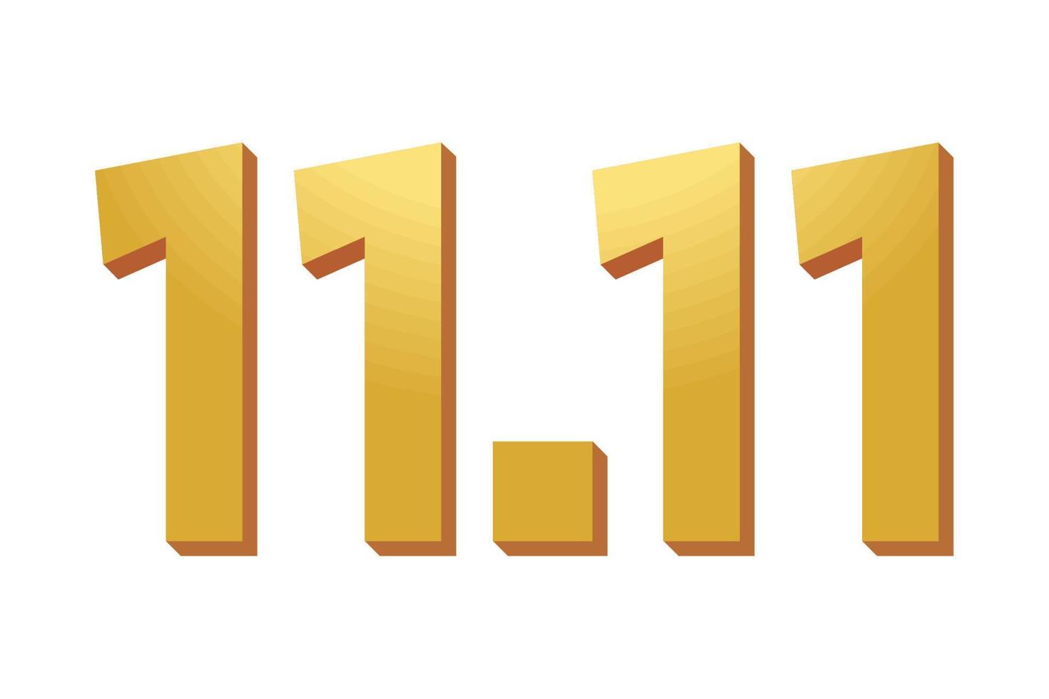 11 11 shopping day special vector