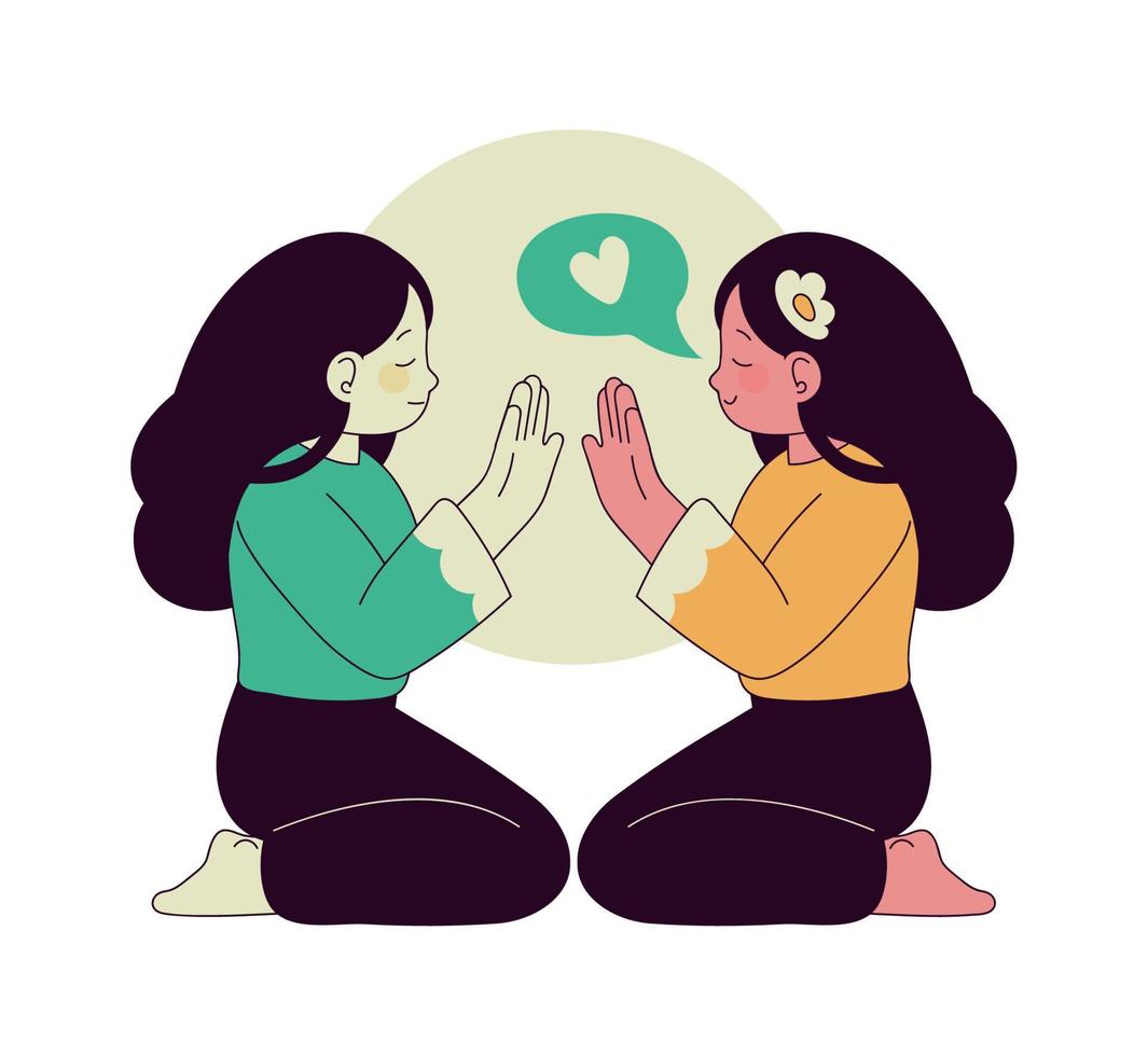 woman and self love vector