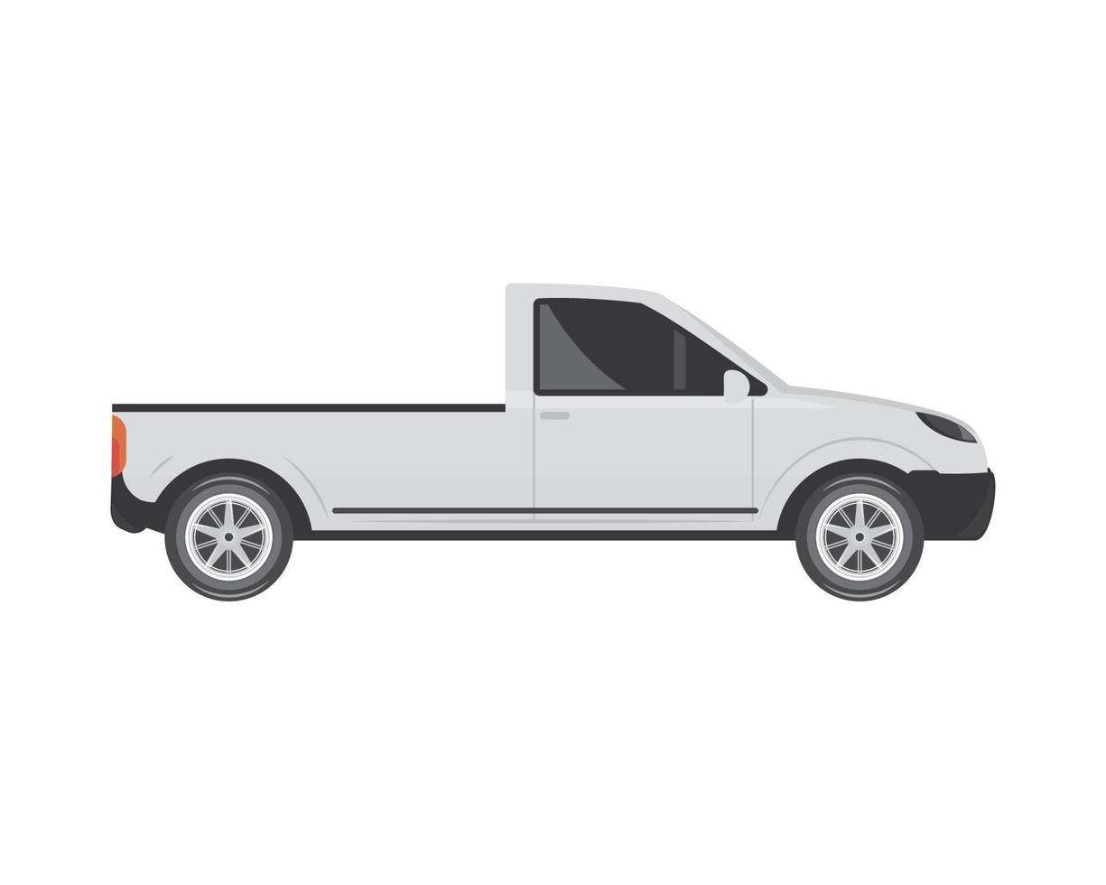 pickup truck mockup icon vector