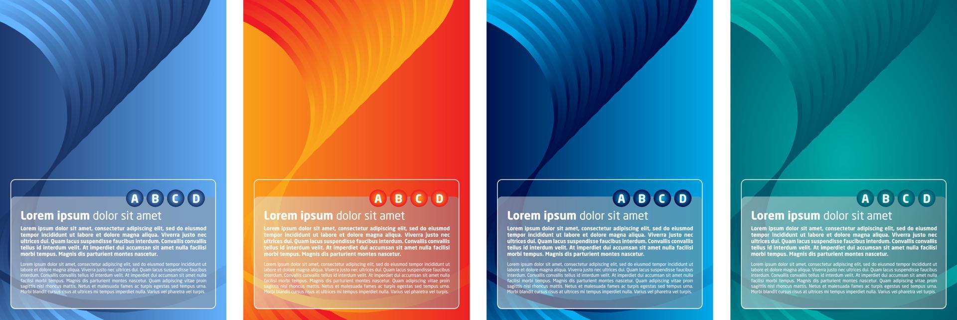 Minimalist covers design. Colorful halftone gradients for Multimedia Purpose vector